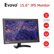 Eyoyo EM15Y 15,6 ''ips экран монитор ТВ компьютер дисплей FHD 1920x1080 с AV VGA BNC USB HDMI монитор для ПК камеры безопасности