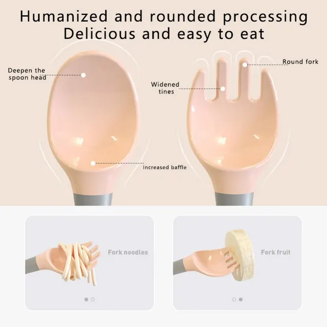 건강한 유아 식기로 아기의 성장과 발달을 돕는 실리콘 숟가락 세트