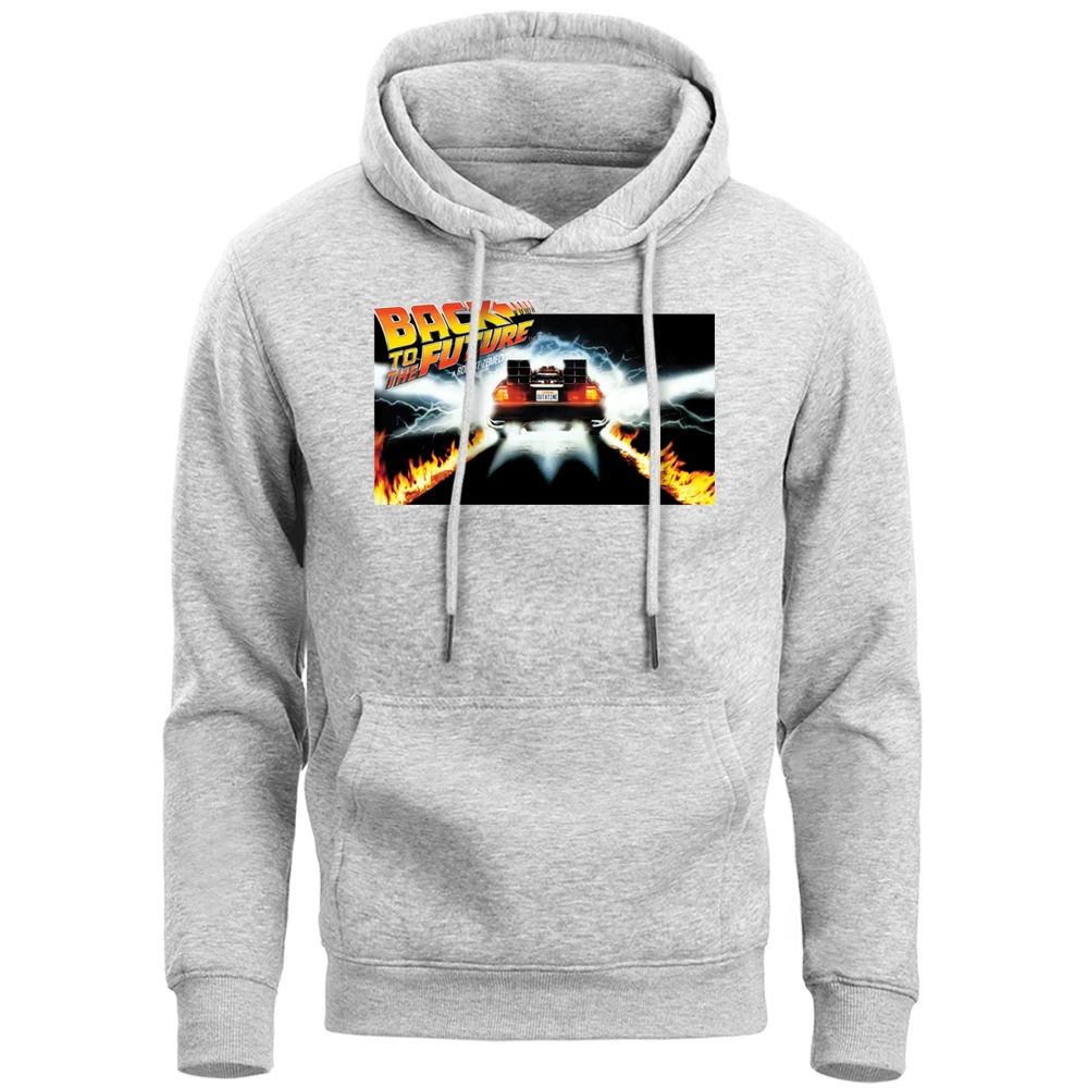 

Back To The Future 2 Classical Movie Hoodies Sweatshirts Men High Quality Softwear 2019 Spring Autumn Warm Fleece Mens Hoodies
