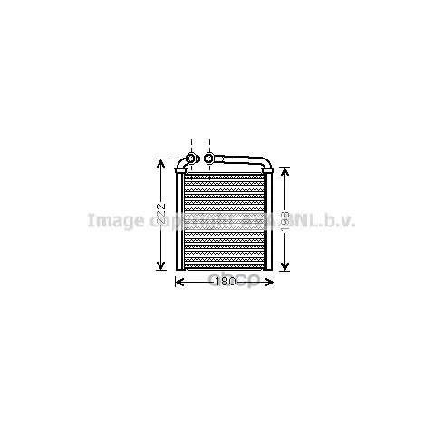Радиатор Отопителя Vw Passat 1.4-3.6 05- Ava Vwa6256 Ava арт. VWA6256