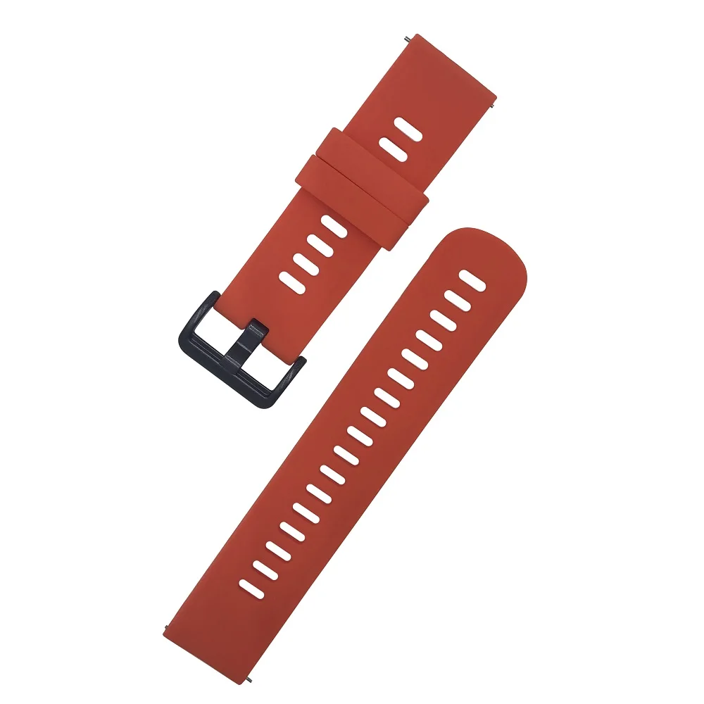 For Huami Amazfit gts gtr 42mm 47mm Strap Silicone Replacement Watch Band for Garmin Vivoactive 3 For Bip 20mm 22mm Wriststrap - Цвет: Red