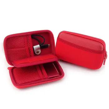 

USB Data Cable Organizer Travel Portable Multifunction Insert Flash Drive Digital Storage Bag Pouch Charger Case Zipper Closure