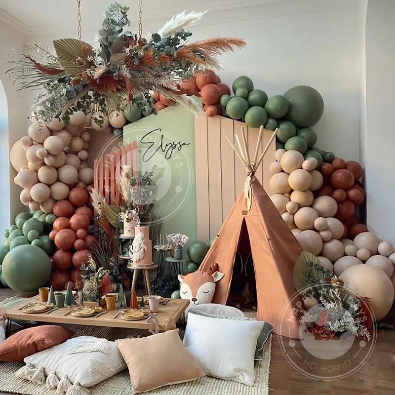 

10inch 12inch Retro Pink Apricot Balloons Wreath Decoration Balloon Wedding Birthday Baby Shower Festival Party Decor Balon