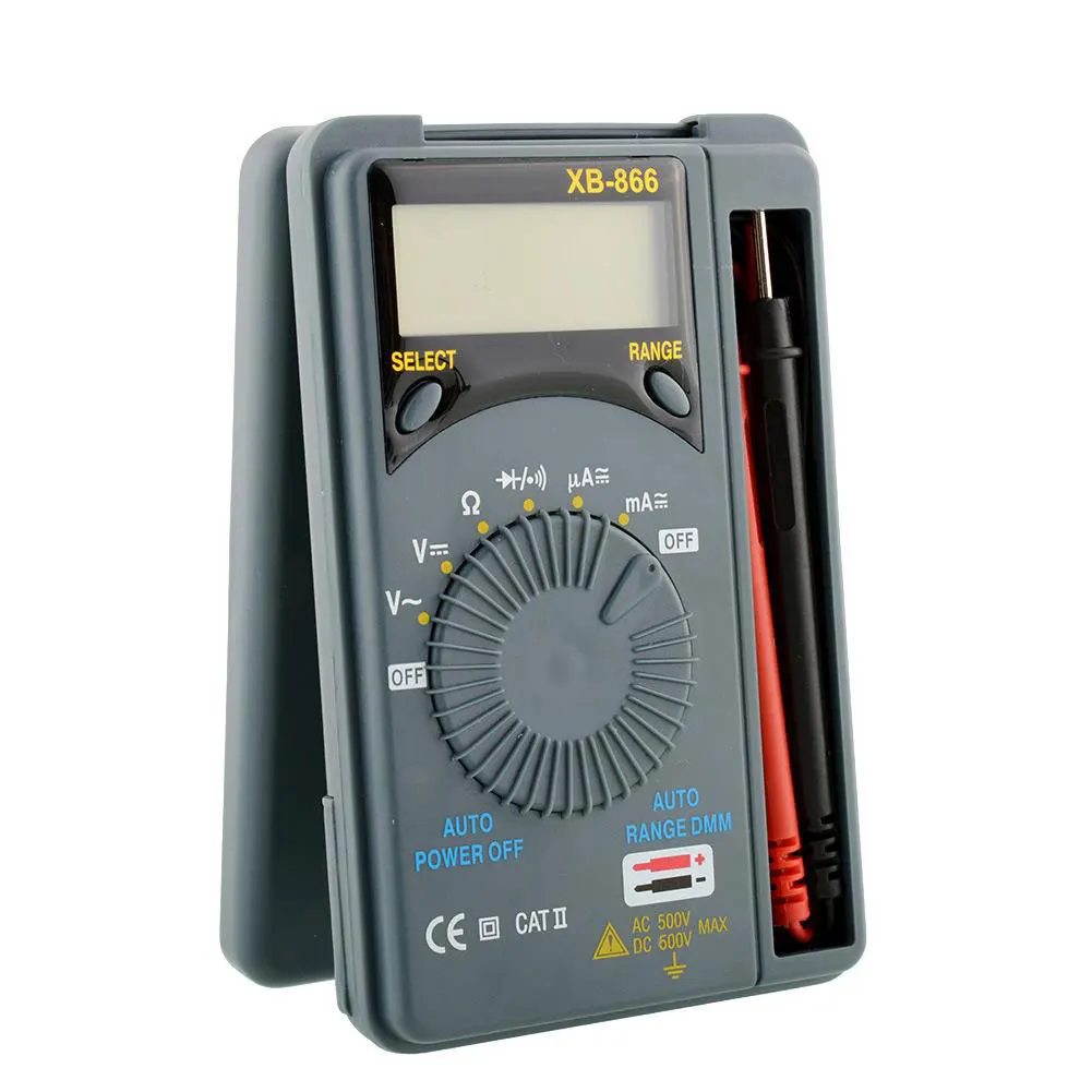XB-866 LCD Auto Range Pocket Digital Multimeter Voltmeter Tester Tool