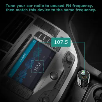 

1 pcs Transmitter Bluetooth car transmitter LED Display Hot sale Fashion New