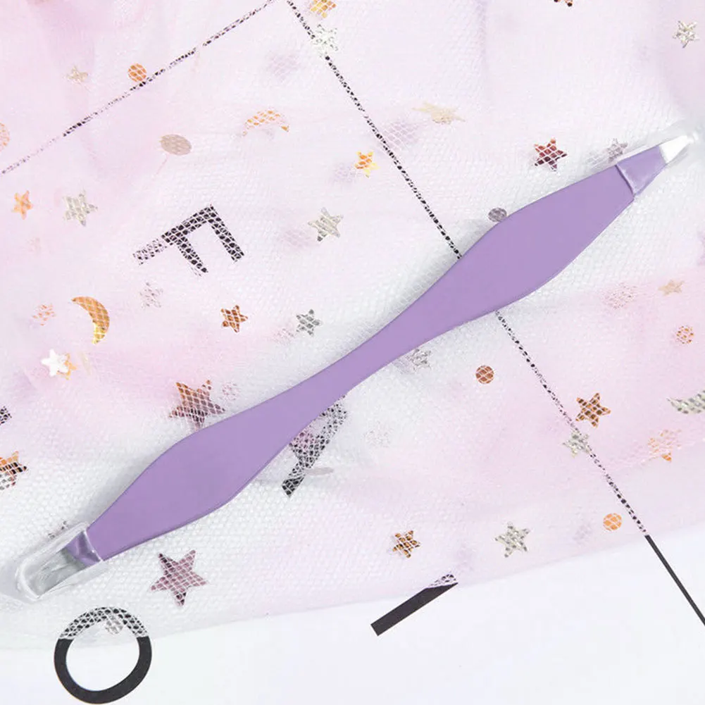 Eyelash Anti-Static Double Ends Durable 2 In 1 Eyebrow Tweezer Extension Makeup Pincet Tools