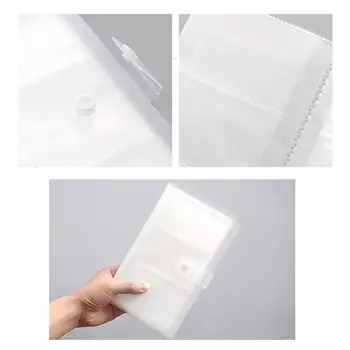 

240 Slots Transparent PP Cover Business Card Book Large Capacity ID Holders Ticket Collection Clip 77HA