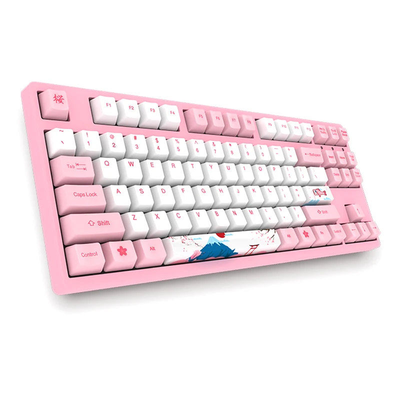 AKKO 3087 87 клавиш игровая механическая клавиатура 85% PBT Тип-C USB Проводная компьютерная геймер макро программируемый Tokya Sakura