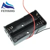 Boîte de support de batterie en plastique de taille Standard AA/18650 noir avec fil de plomb 3.7V/1.5V agrafe ► Photo 3/6
