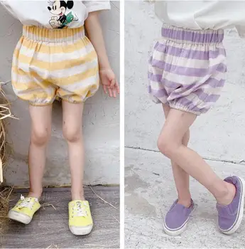

2020 New Baby Girls Boys Striped Cotton Linen Shorts Summer Kids Shorts 1-6 Years