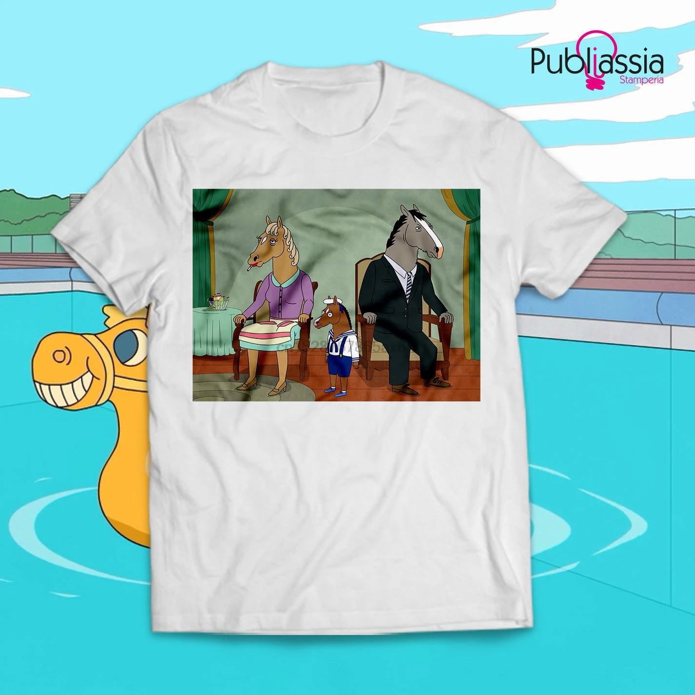 Bojack футболка всадник забавная 100% хлопковая Harajuku Лето 2019 Ретро винтажная