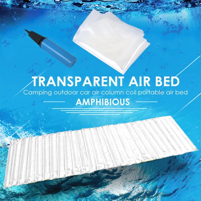 Коврик для сна 300 кг, многофункциональная воздушная подушка для кемпинга, случайный цвет, влагостойкий надувной матрас, коврик для пикника, для путешествий на открытом воздухе