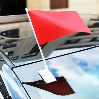 

10Pcs Simple Car Window Flag Pole Portable Flagpole Banner Bracket Flag Post Flag Pole for Outside (Suction Cup Type, No Flag)