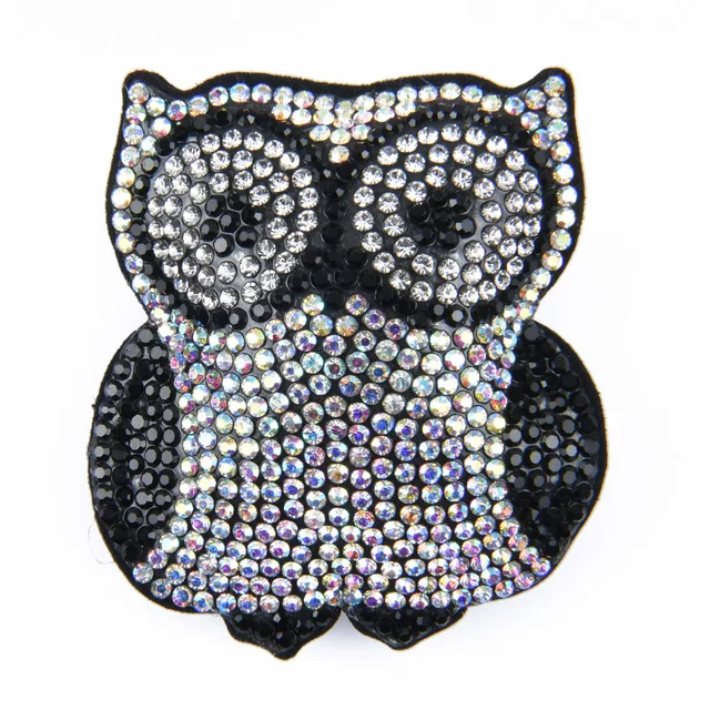 Hot Sale 1 Pcs Full Crystal Fabric Croc Shoe Charms Bling Embroidery Pink Shoes Decorations Grey Bear Clog Shoes Accessories b6014