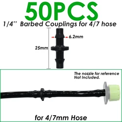 Universal Drip Irrigation Connector Tee for Garden Watering Systems (SPL11-012-50PCS)