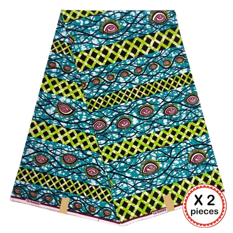 Африканская восковая ткань с принтом Анкара для шитья Анкара африканская ткань 12 ярдов Нигерия хлопок Гана ткань для платья 91013