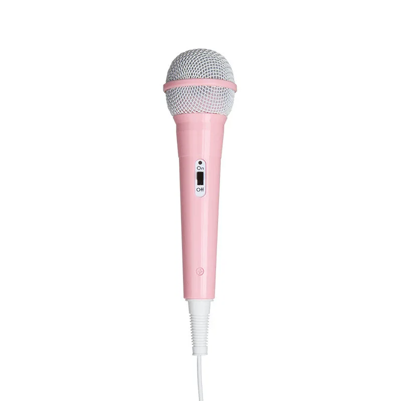 Pink 1 шт., караоке, пение, детский Забавный подарок, музыкальная игрушка, Детская обучающая машина, микрофон, Детская K Song, История игрушек, Kara, умный микрофон - Цвет: Pink