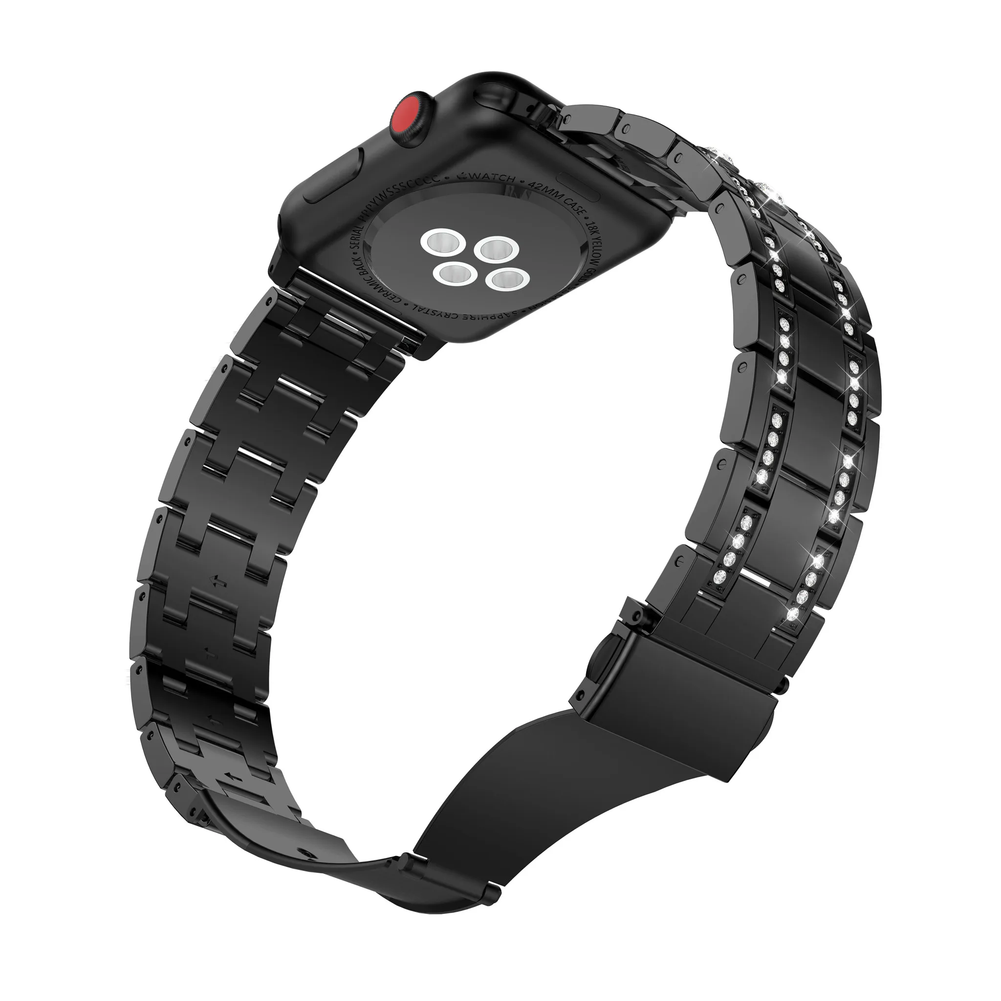Yayuu совместимый ремешок для наручных часов Apple Watch Series 4/3/2/1 сплав браслет ремешок с застежкой для Apple Watch, 38, 42 мм, версия