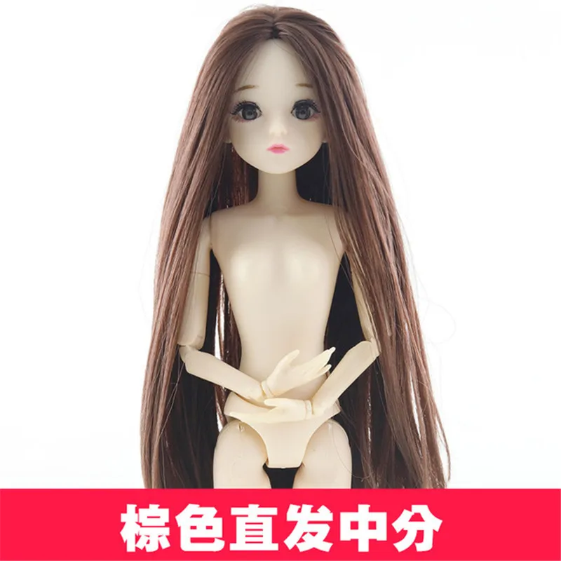 Прямая поставка модная Кукла BJD длинный парик для волос 3D глаза 20 шаровых
