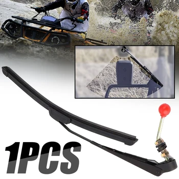 

1PC Motorcycle UTV Manual Windshield Wiper Kit Bone/Boneless Wipers Cleaner For Polaris Ranger RZR 900 1000