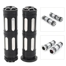 2 шт. CNC алюминиевая мотоциклетная рукоятка рукоятки для Harley Davidson Sportster Touring Glide Dyna Softail