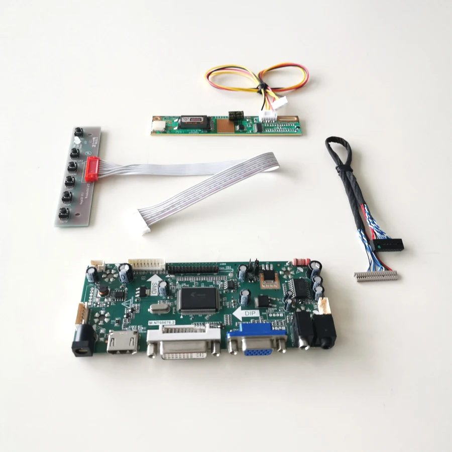 Для LT150X3-124/128 М. NT68676 дисплейный контроллер привода карта VGA, HDMI, DVI 1024*768 1" ЖК-дисплей панель монитор с холодным катодом(CCFL LVDS 20-контактный разъем DIY kit
