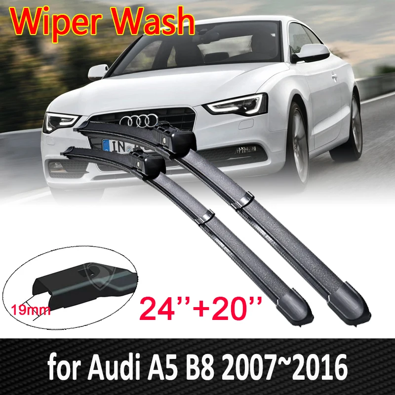 Автомобильные стеклоочистительные полосы для Audi A5 B8 2007 ~ 2016 8T ветрового стекла