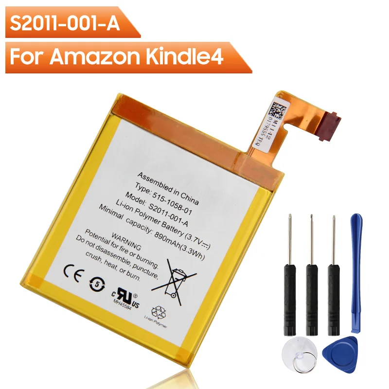 Original Replacement Battery S2011001a For Amazon Kindle 4 5 6 D01100