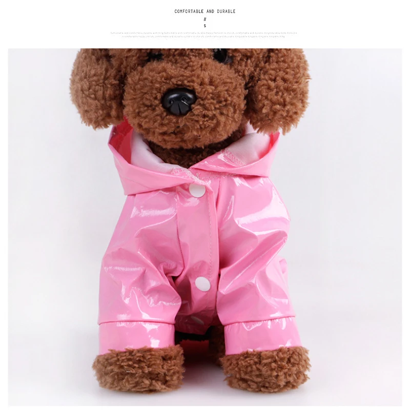 Дождевик для питомца кота собаки с капюшоном светоотражающий щенок ...