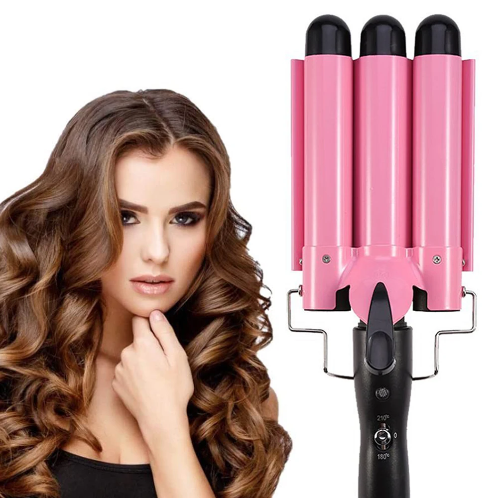 3 Barrels Curling Iron 25mm Professional Roll Hair Curler Hair Crimping