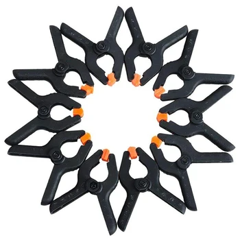 

GTBL 20Pcs Adjustable Nylon Mini Spring Clamps 2 Inch Muslin Clamps For Photo Studio Backdrops Woodworking Diy Projects (2Inch)