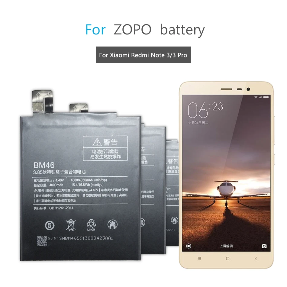 Для спортивной камеры Xiao mi BN41 телефон Батарея для Xiaomi Redmi Note 4 4X3 Pro 3S 3X 4X mi 5 BN43 BM22 BM46 BM47 замена батареи