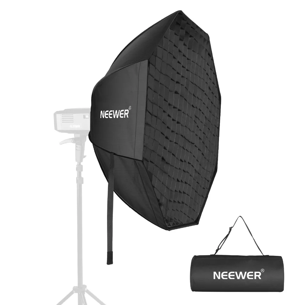 Neewer 36 дюймов восьмиугольный быстрый складной софтбокс с креплением Bowens, съемные диффузоры и сетки, быстрый складной софтбокс