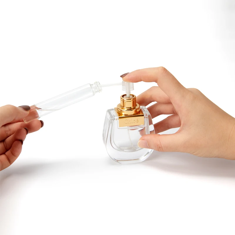 1Pcs 12Ml Metal Case Glass Tank Perfume Bottle Aluminum Nozzle Spray Refillable Bottle Parfum Cosmetic Glass Container 7 Colors