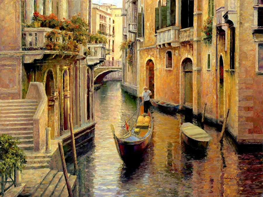 

Набор для вышивки крестиком «Золотой вечер», 14 карат