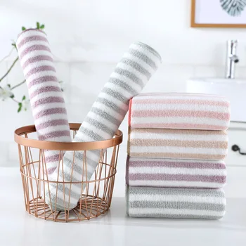 

Striped Turkish Sports Bath Towel Travel Gym Camping Bath Sauna Beach Gym Pool Blanket Absorbent Easy Care for Adults Children