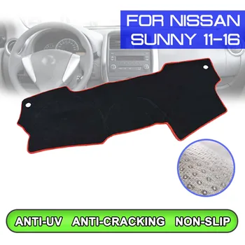 

Car Dashboard Mat Anti-dirty Non-slip Dash Cover Mat UV Protection Shade for Nissan Sunny 2011 2012 2013 2014 2015 2016