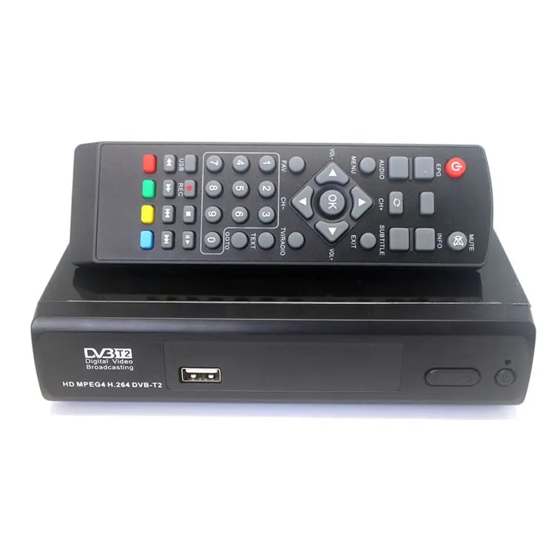 1080P DVB-T2 цифрового эфирного вещания конвертер приемник ТВ коробка Youtube(ЕС Plug