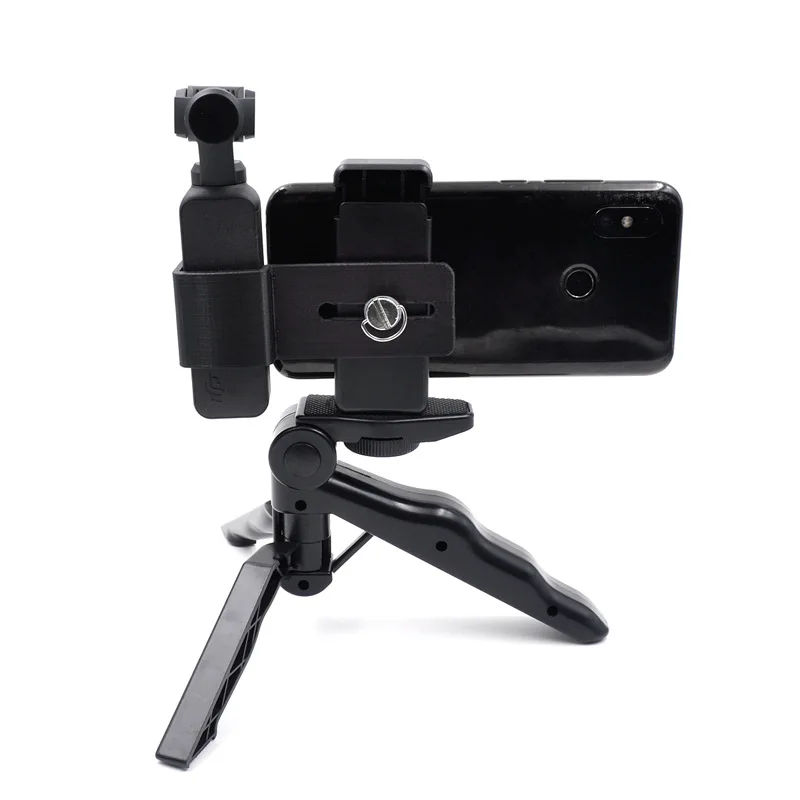 For DJI OSMO Pocket Mount Handheld Gimbal Stabilizer Extended Bracket+ Phone Clip Holder+ Tripod for OSMO Pocket Accessories