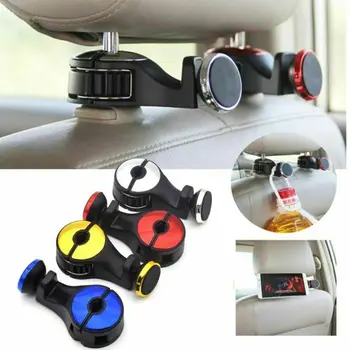

Auto Accessories Car Headrest Hook with Phone Rack Holder Seat Back Hanger 2 in1Back Seat Headrest Hooks