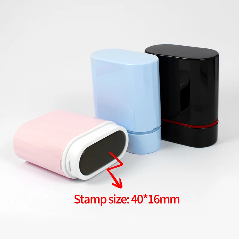 Signature Name Stamp Personalized Photosensitive Flash Seal Self Inking Stamp