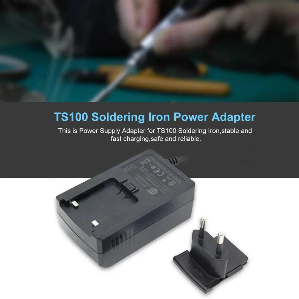 

TS100 Mini Electric Soldering Iron Power Supply Adapter Charger AC110V-240V to DC 19V 2.1A 40W DC5.5x2.5 Power Jack