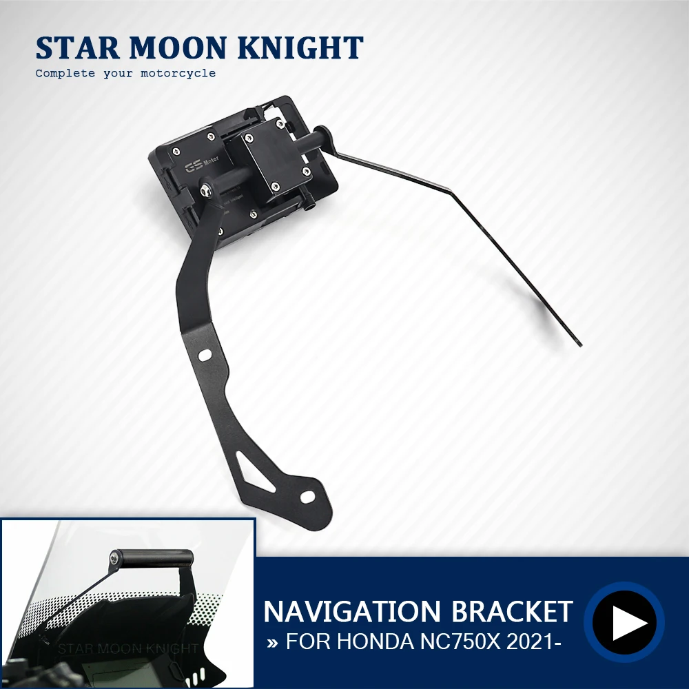 

Motorcycle Accessories GPS Navigation Plate Bracket Windshield Stand Phone Mobile Phone Holder For Honda NC750X NC 750 X 2021 -
