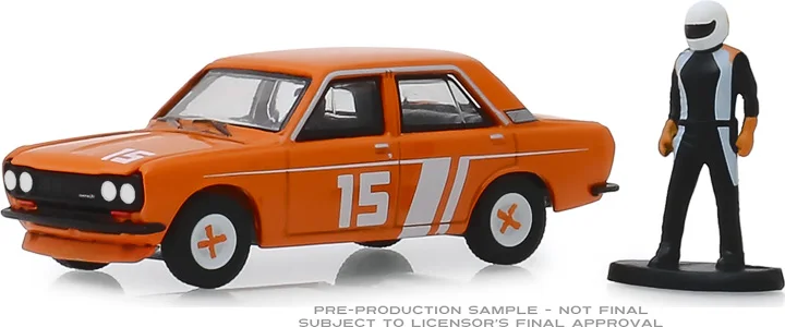 GreenLight 1:64 1970 Datsun 510 w Race Car Driver boutique alloy car toys for children Model original box | Игрушки и хобби