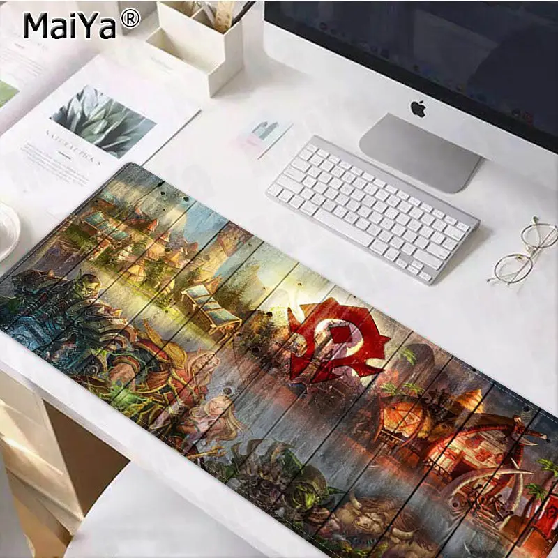 Lock Edge 40X90cm Игровой коврик для мыши Maiya Nova orde из натурального каучука, Настольный коврик, скорость/контроль версии, большой игровой коврик для мыши - Цвет: Lock Edge 40X90cm