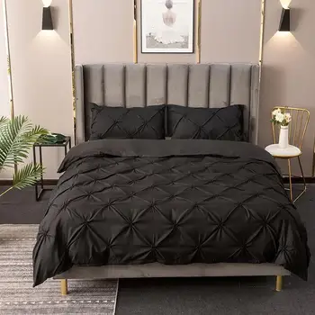 

30 Classic bedding set Luxury style flower bed linen duvet cover sets sheet queen size king gray blue pink black color