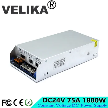 

Single Output DC24V PFC Switching Power Supply 75A 1800W Driver Transformer 110V 220V AC To DC 24V SMPS Module for LED CNC Print