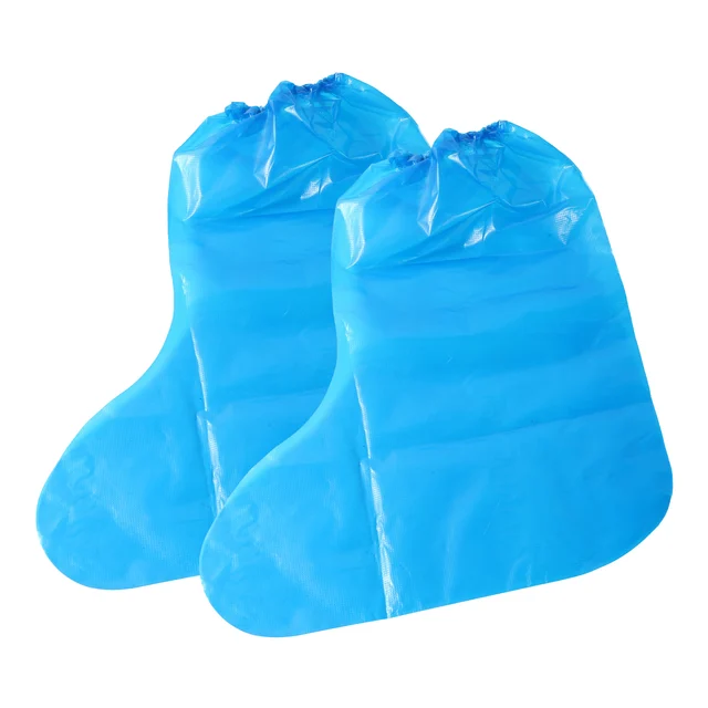 Műanyag 10 -Pas, Magas Tetejű Eldobható Cipő Takarja A Takarítást, Vízálló Védőcipőt - Image 5