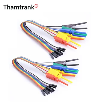 

1set 25cm 10pin Alligator Clip jump Wire 25cm Male Female Crocodile Clip Test Leads Jumper Wire line cables for DIY Connection