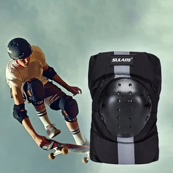 

2pcs/set Knee Sleeve Pad Breathable Adjustable EVA PE Shell Leg Protective Guard Protector Roller Skating Sportswear Accessories